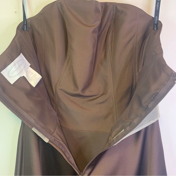 Alfred Angelo Brown Bridesmaid Dress Size S - Picture 13 of 13